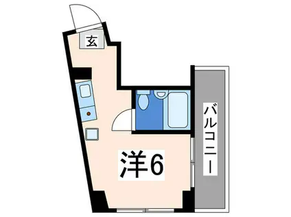 エトワール元町(ワンルーム/6階)の間取り写真
