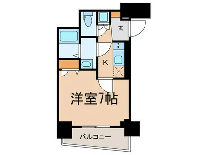 アイル文京白山(1K/2階)の間取り写真