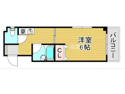 プチメゾン15(1K/6階)の間取り写真