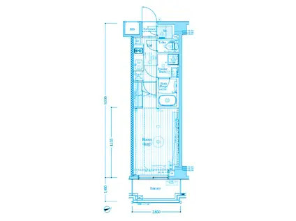 MAXIV川崎サウス(1K/3階)の間取り写真