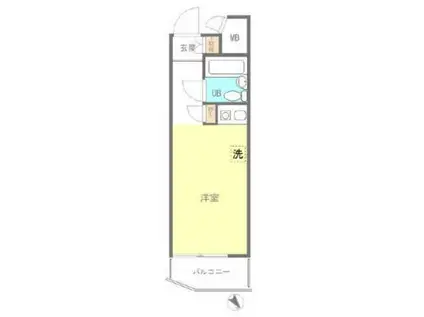 イーグル巣鴨(ワンルーム/3階)の間取り写真