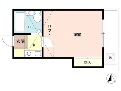 ライブコア南浦和A(1K/2階)の間取り写真