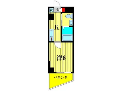 TRUTH CHARME(1K/5階)の間取り写真