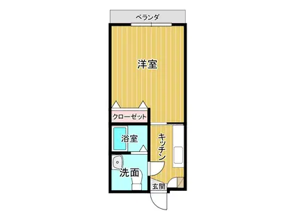 コンフォート穂積(1K/3階)の間取り写真