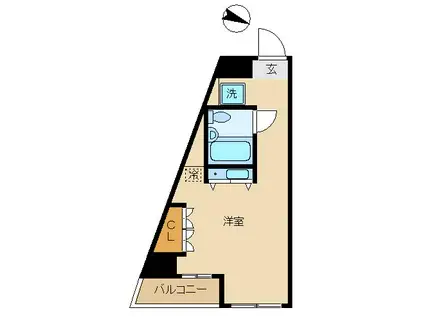 フェニックス国分寺(ワンルーム/5階)の間取り写真