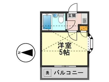 ライフピアJUNE(1K/1階)の間取り写真
