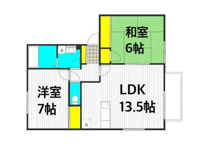 パセオ・ユー(2LDK/1階)の間取り写真
