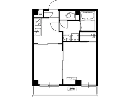 リブリ・西横浜(2K/4階)の間取り写真