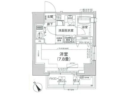 アイルプレミアム駒込(1K/5階)の間取り写真
