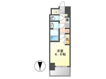 S-RESIDENCE金山EPURE(1K/2階)の間取り写真