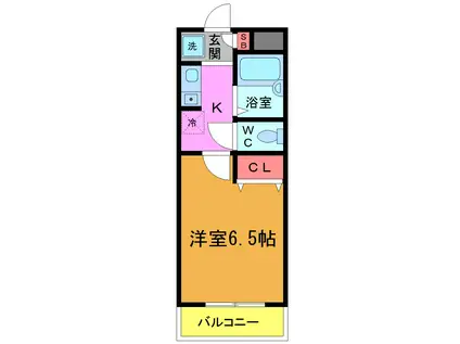 サンクチュアリ・アメージア(1K/4階)の間取り写真