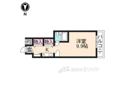 デトム・ワン烏丸五条(ワンルーム/5階)の間取り写真