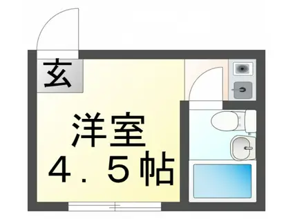 メゾン千里山(ワンルーム/4階)の間取り写真