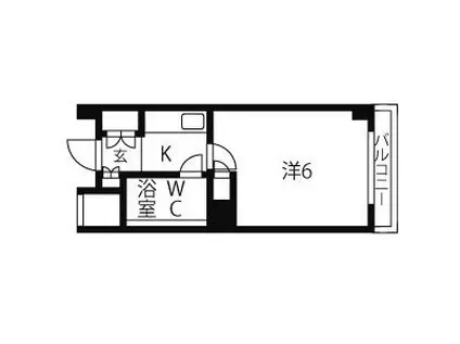 アーバンハイツNOA弐番館(1K/4階)の間取り写真