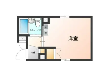 AURELIA(ワンルーム/4階)の間取り写真