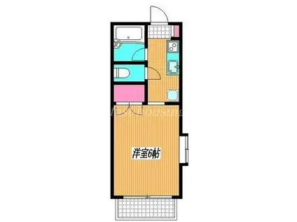 OTTY(1K/2階)の間取り写真