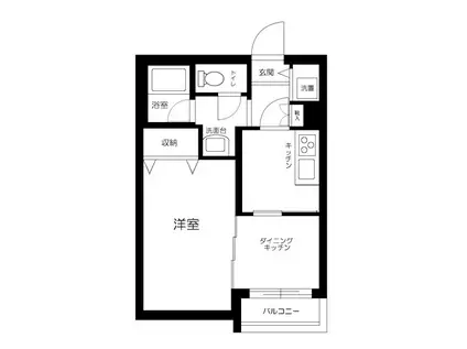 ハイツ筒尾A棟(2DK/2階)の間取り写真