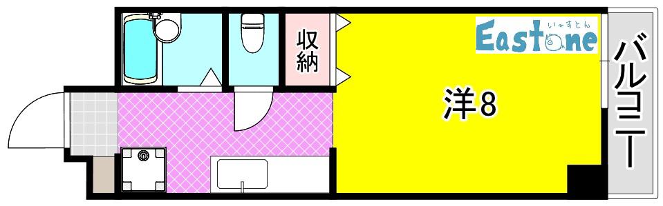 第一匠ハイツ(ワンルーム/4階)の間取り写真