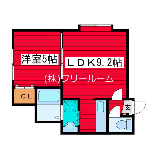 アクアフォレスト(1LDK/3階)の間取り写真