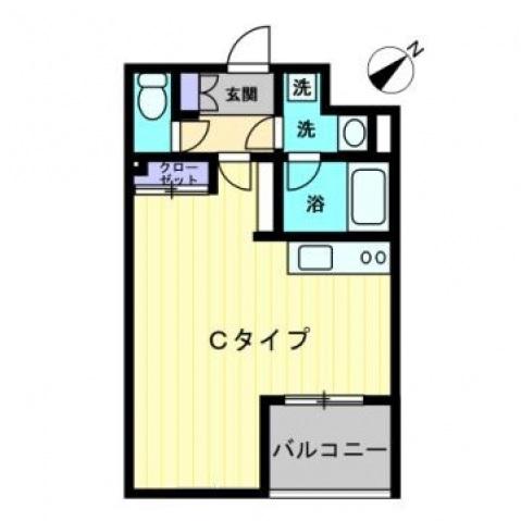 アルファレガロ中庄駅前(ワンルーム/1階)の間取り写真