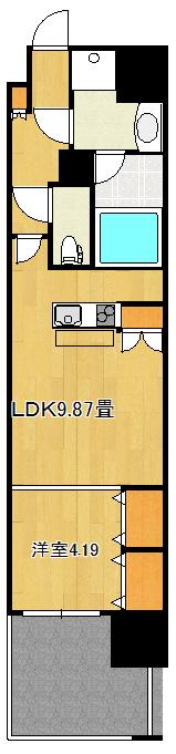 THE GRAND WASHU(1LDK/2階)の間取り写真