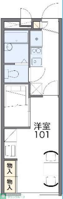 レオパレスハイム サンコウヤ(1K/2階)の間取り写真
