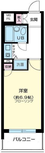 藤和シティスクエア練馬(1K/7階)の間取り写真