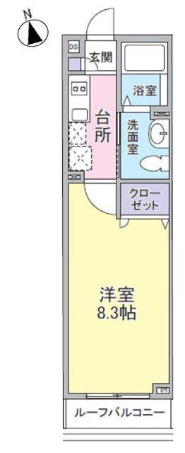 サニーヒルズ(1K/3階)の間取り写真