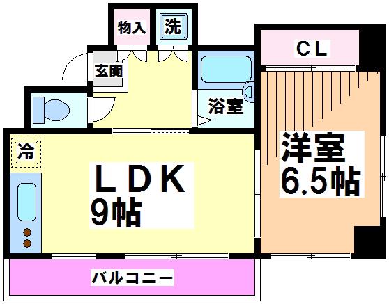ボナールイズミ(1LDK/3階)の間取り写真