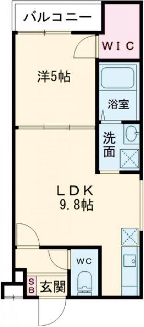 フジパレス吹田垂水町II番館(1LDK/1階)の間取り写真