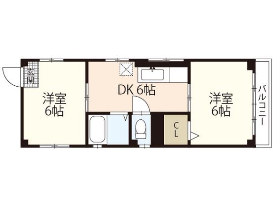 OLD BRICK BLD(1SDK/4階)の間取り写真