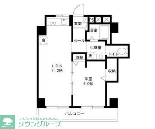 ウイングピア美園(1LDK/3階)の間取り写真