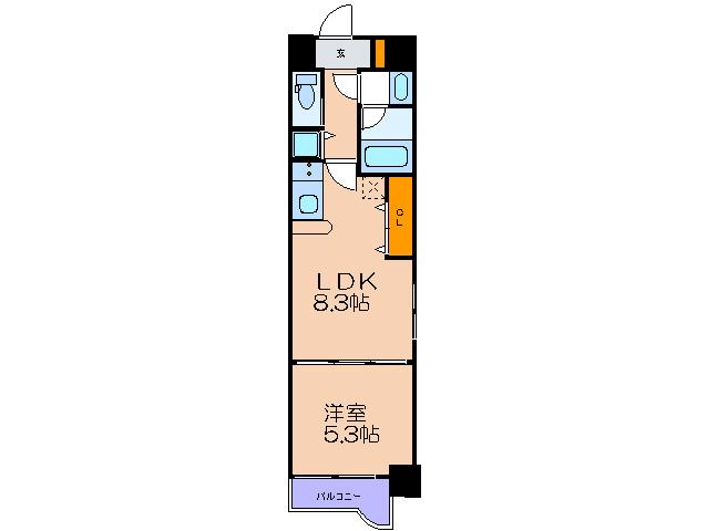 アクシア(1LDK/10階)の間取り写真