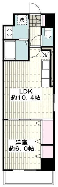 ブルーレジデンス・ケイ(1LDK/3階)の間取り写真