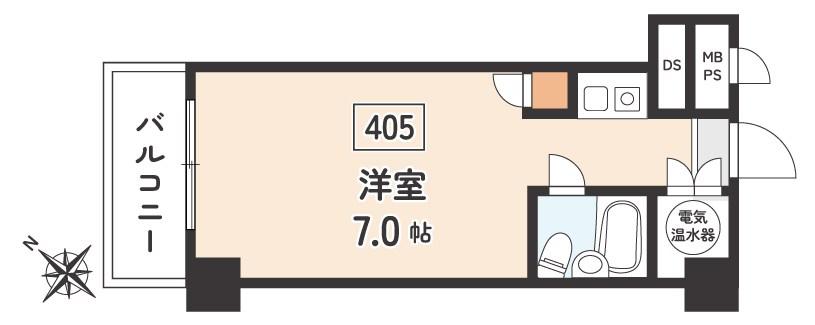 東池袋マンション(ワンルーム/4階)の間取り写真