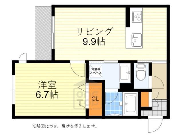 シャーメゾン プリメーラ(1LDK/1階)の間取り写真