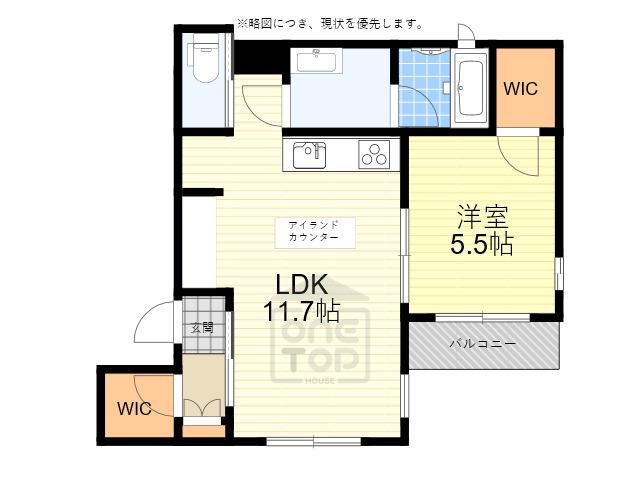 LA MAISON MARRON(1LDK/2階)の間取り写真