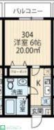 ラフィーネ鶴ヶ峰(1K/3階)の間取り写真