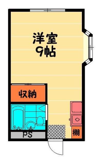 さくらコーポラス(ワンルーム/2階)の間取り写真