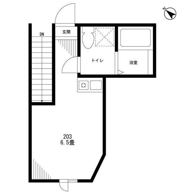 リード田端(ワンルーム/2階)の間取り写真