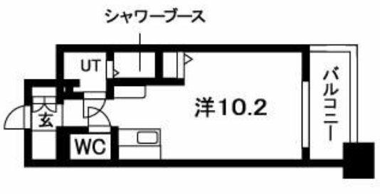 N.S ZEAL大曽根(ワンルーム/4階)の間取り写真