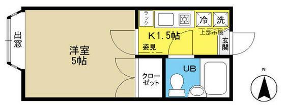 HOUSE・MEJIRO(1K/2階)の間取り写真