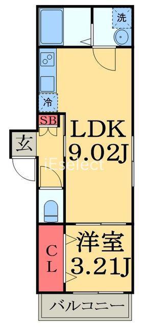 メゾン・リシュエ(1LDK/1階)の間取り写真
