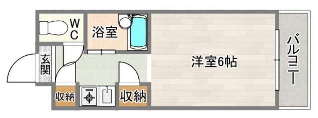 シャルマンフジ住吉壱番館(ワンルーム/3階)の間取り写真
