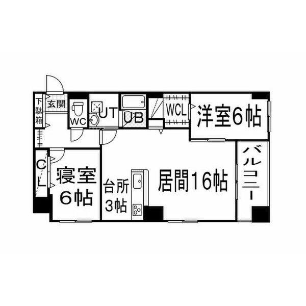 ブリーズ発寒(2LDK/3階)の間取り写真