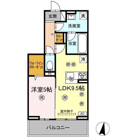 -RESIDENCEM&K(1LDK/2階)の間取り写真