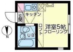 ブルーノート・キャンパス(ワンルーム/1階)の間取り写真