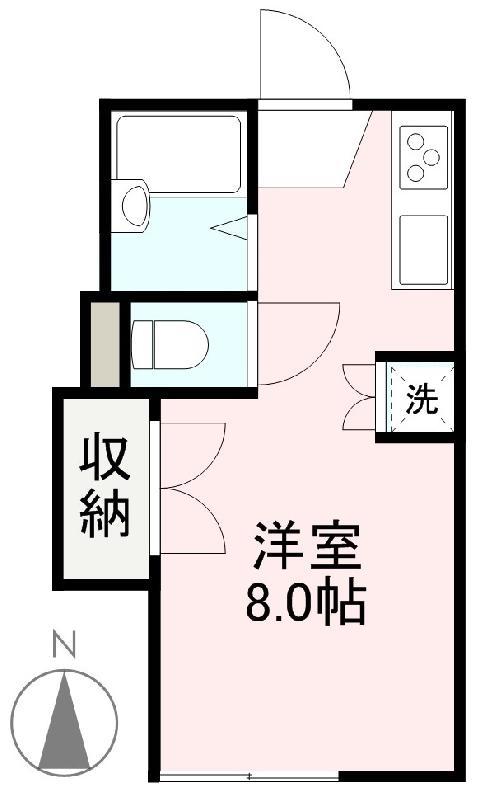 エイト屋島(ワンルーム/1階)の間取り写真