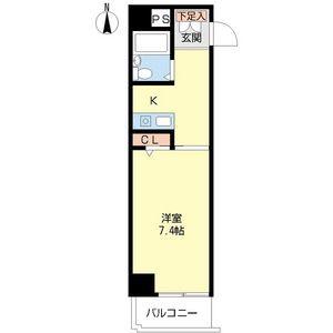 ジョイフル名古屋駅前(1K/3階)の間取り写真