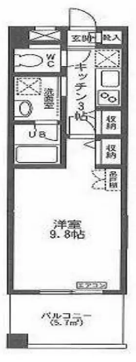 ラ・クールさいたま 5階階 間取り